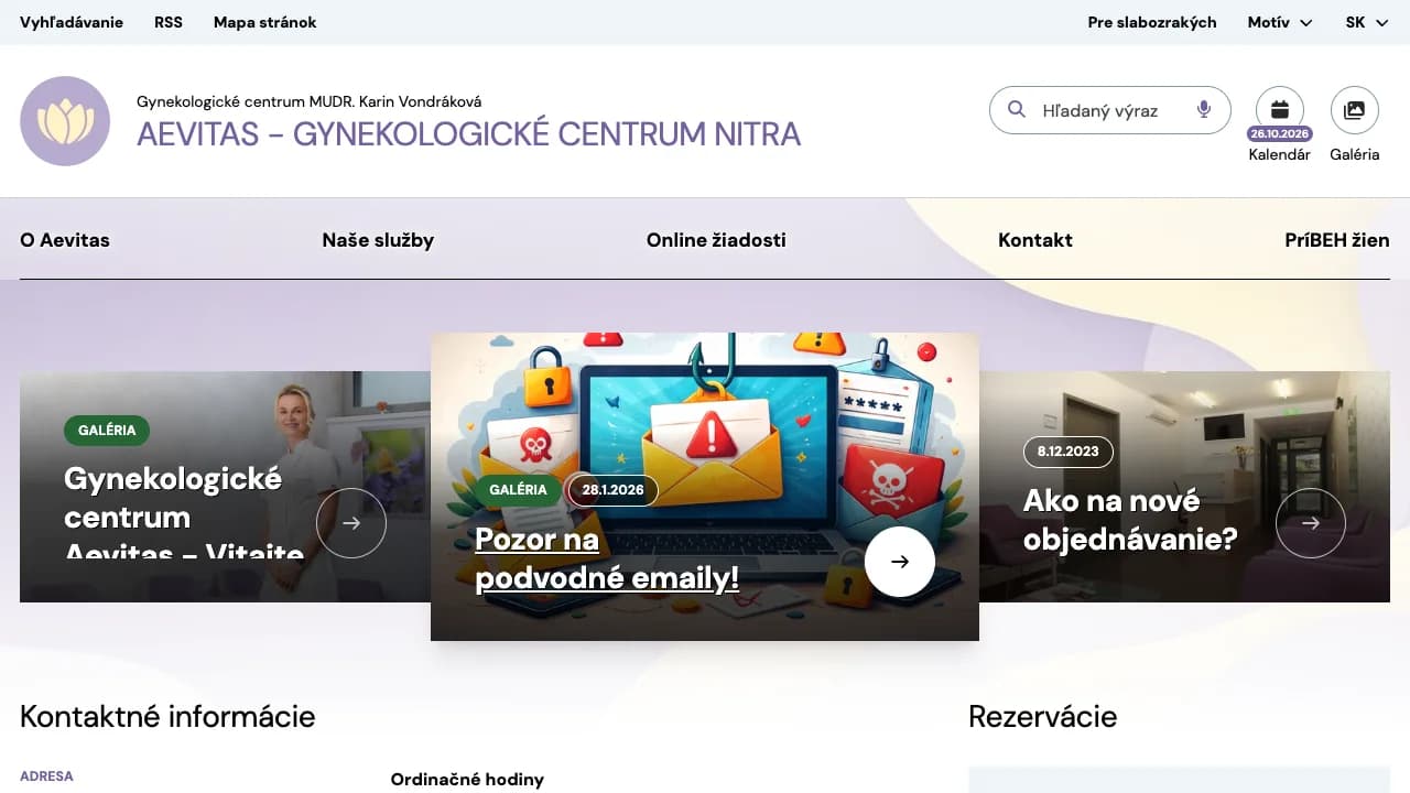 Aevitas public website