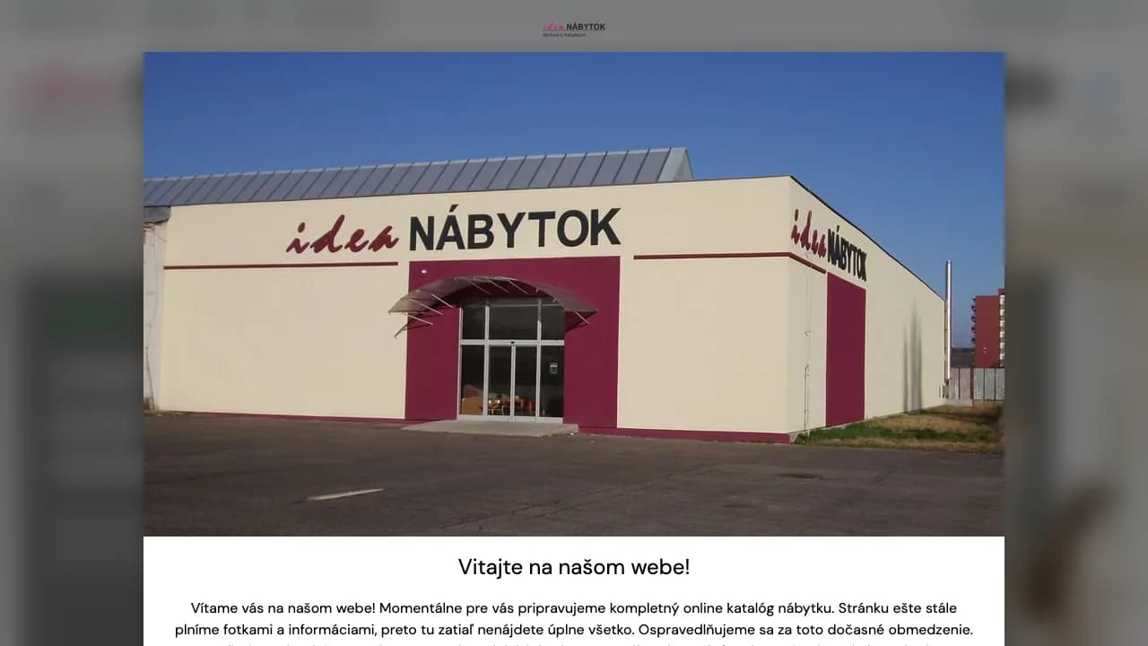 Idea Nábytok public website