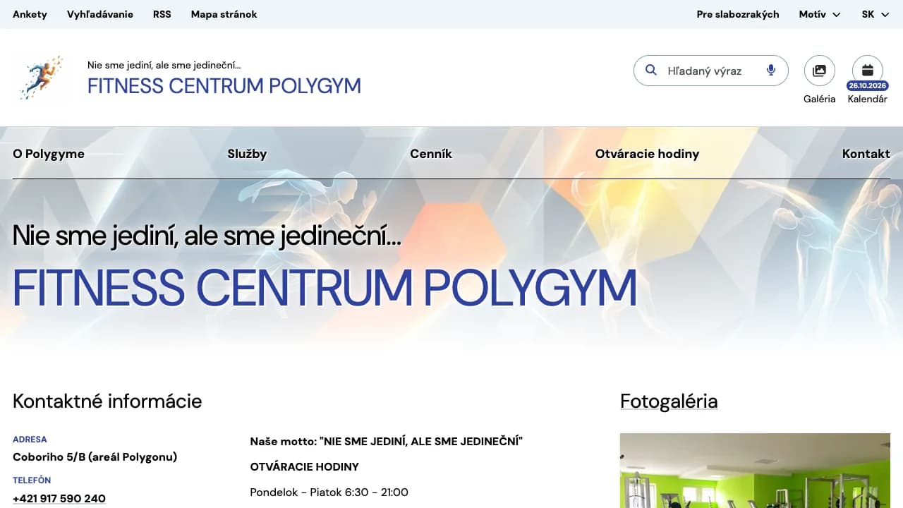 PolyGym public website