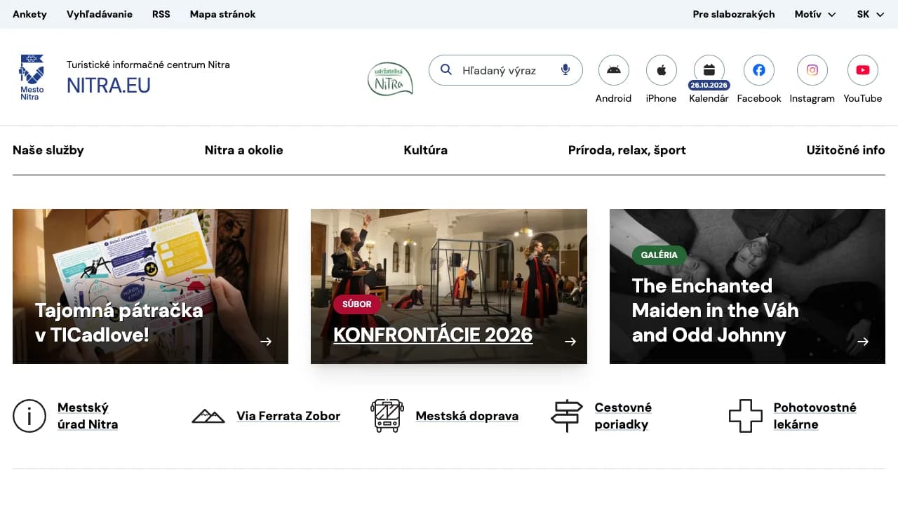Verejný web Mesto Nitra